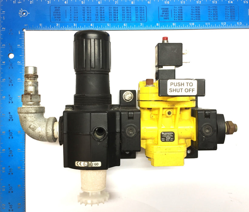 Norgren Pneumatic Lockout Valve Assembly P74C-NAD-PPA (83J) USED