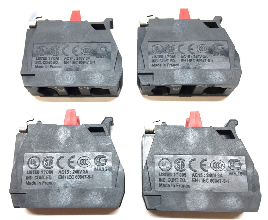 Schneider Electric E-Stop Unit Contact Block [Lot of 4] NOS