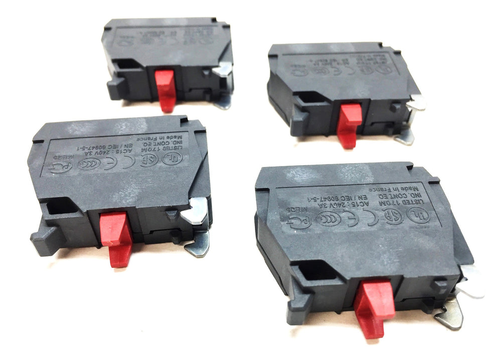 Schneider Electric E-Stop Unit Contact Block [Lot of 4] NOS