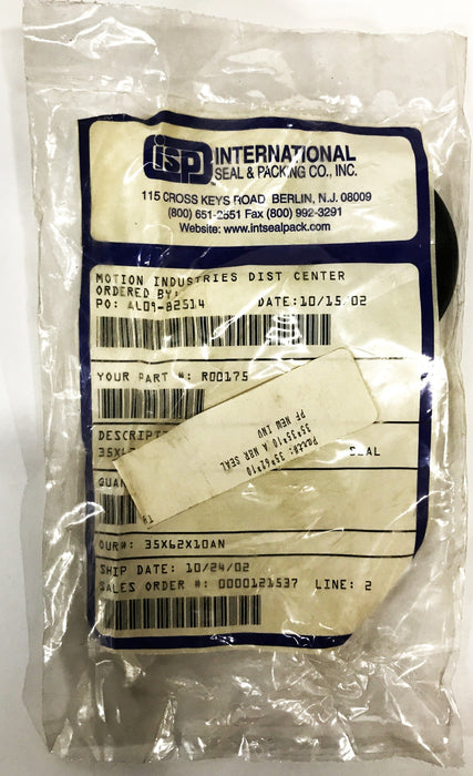 ISP 1-1/2 inch ID Oil Seal R00175 [Lot of 3] NOS