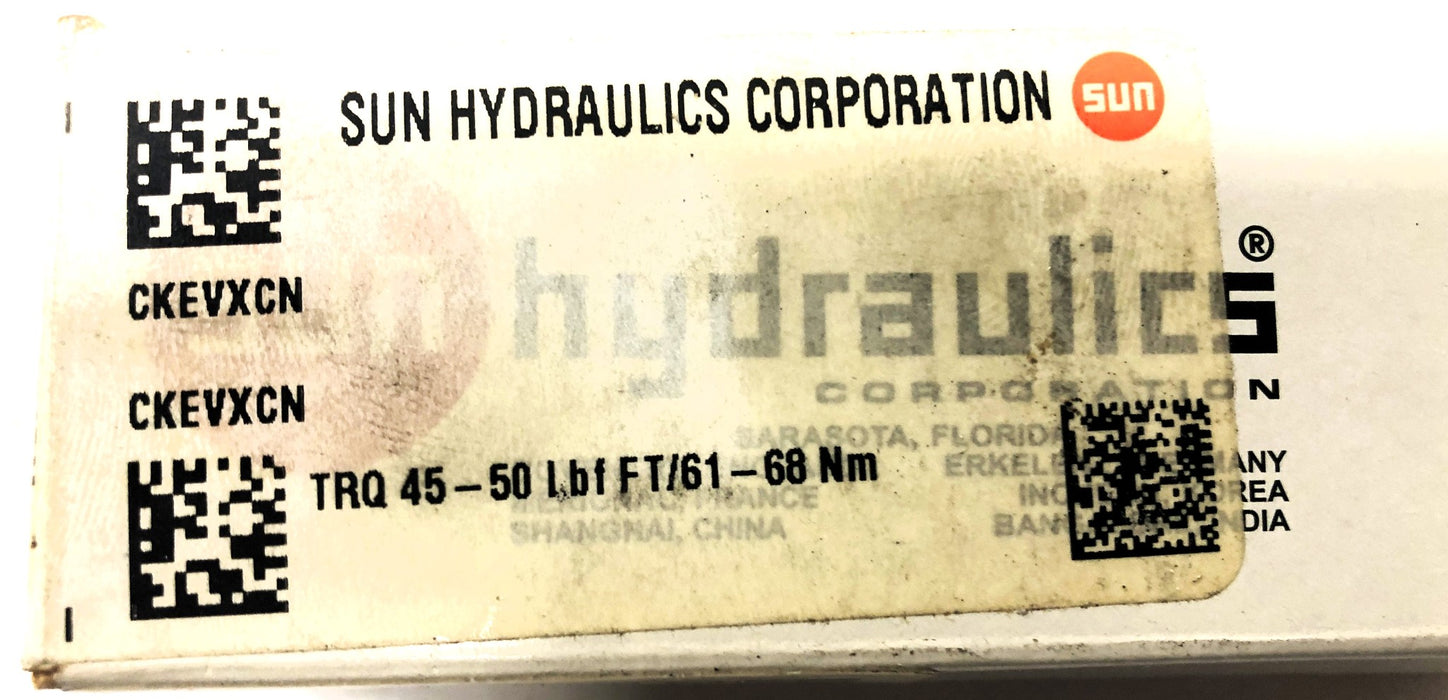 Sun Hydraulics Hydraulic Check Valve TRQ 45-50 Lbf 61-68 Nm 1C57 NOS