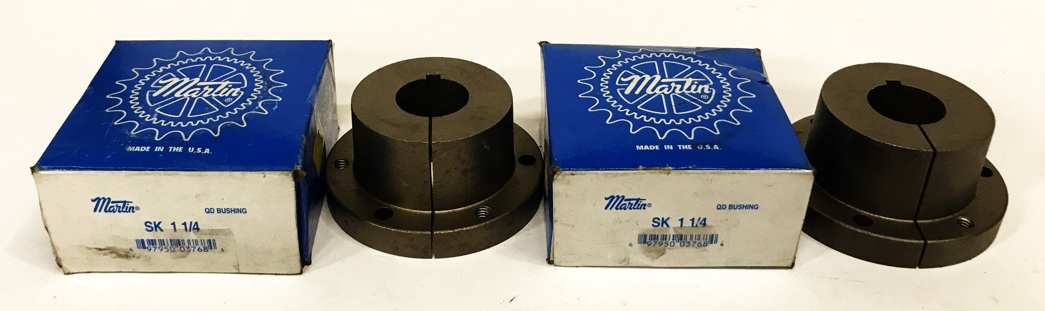 Martin QD Type Split Taper Bushing SK-1-1/4 [Lot of 2] NOS