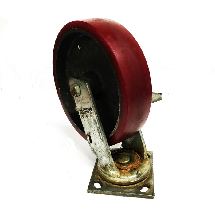 Hamilton 8 inch x 2 inch Caster Wheel Assembly with Brake 8X2WB USED