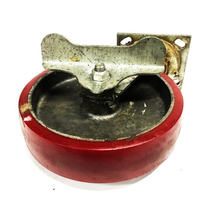 Hamilton 8 inch x 2 inch Caster Wheel Assembly with Brake 8X2WB USED
