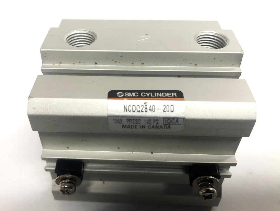 SMC IQCA 145PSI Max Pressure Cylinder NCDQ2B40-20D NOS
