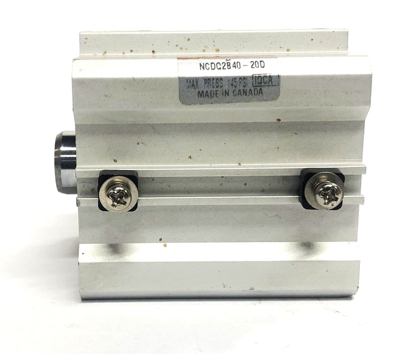 SMC IQCA 145PSI Max Pressure Cylinder NCDQ2B40-20D NOS