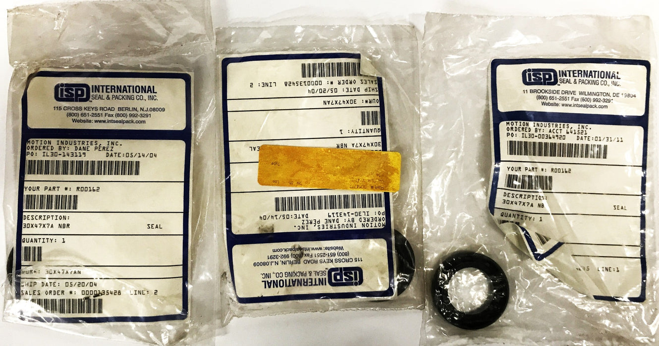 ISP 1-1/4 inch ID Oil Seal R00162 [Lot of 3] NOS