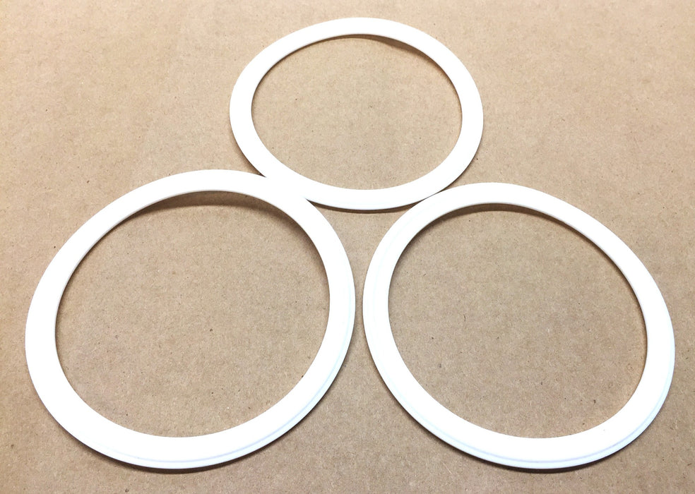 Tri-Clover 4-1/2" White PTFE Sanitary Gasket 40MVU4 [Lot of 3] NOS