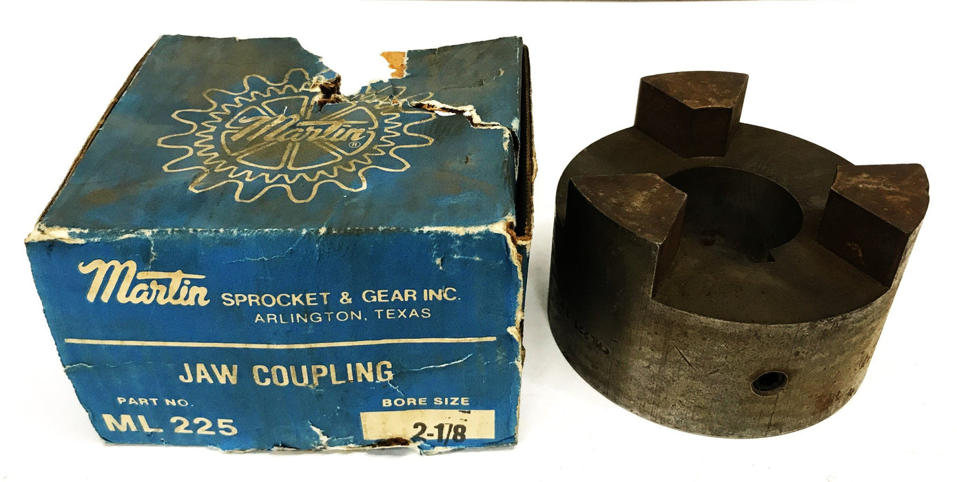 Martin Jaw Coupling Hub with 2-1/8 inch Bore ML225-2-1/8 NOS