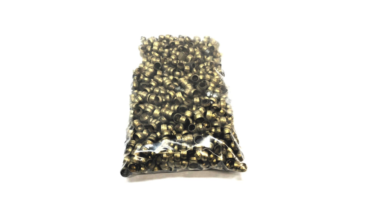 Unbranded 2.8 Pounds of Random Sized Brass/Metal Compression Fittings NOS