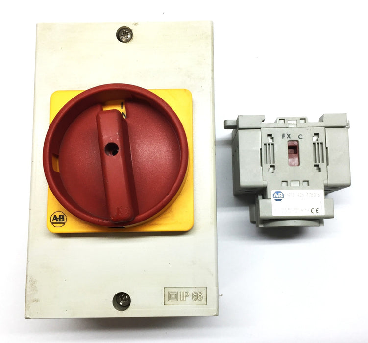 Allen-Bradley Load Switch with Switch Enclosure 194E-A25-1753 (IP66) NOS