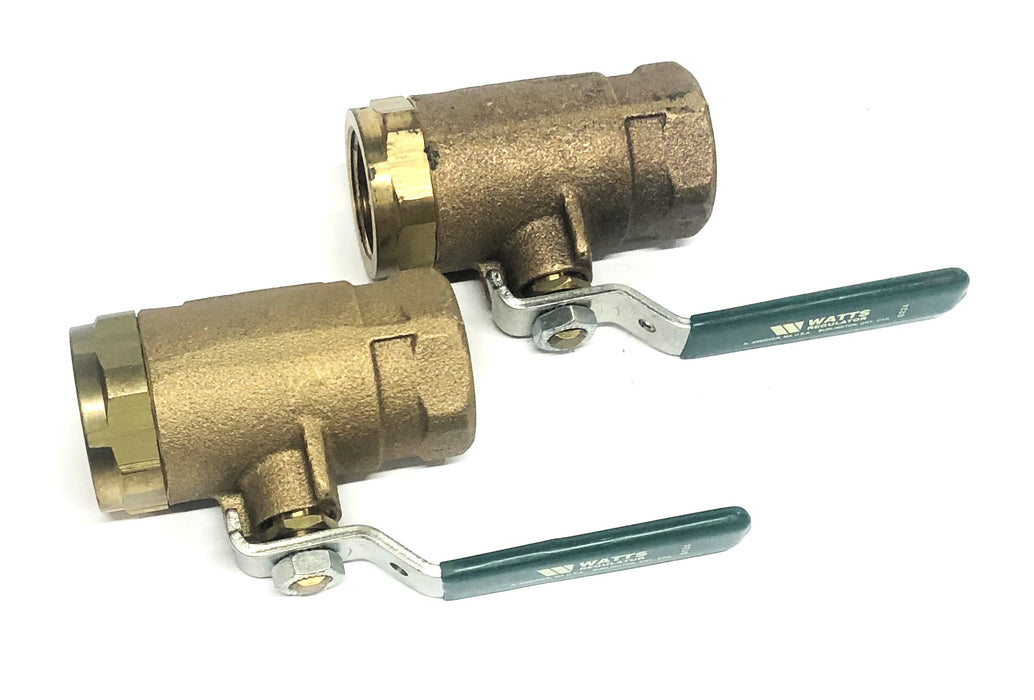 Watts Regulator 1 Inch Ball Valve 600 WOG [Lot of 2] NOS