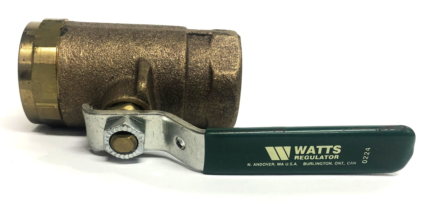 Watts Regulator 1 Inch Ball Valve 600 WOG [Lot of 2] NOS