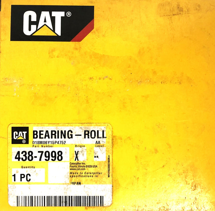CAT/Caterpillar NTN Tapered Roller Bearing 32915 (438-7998) NOS