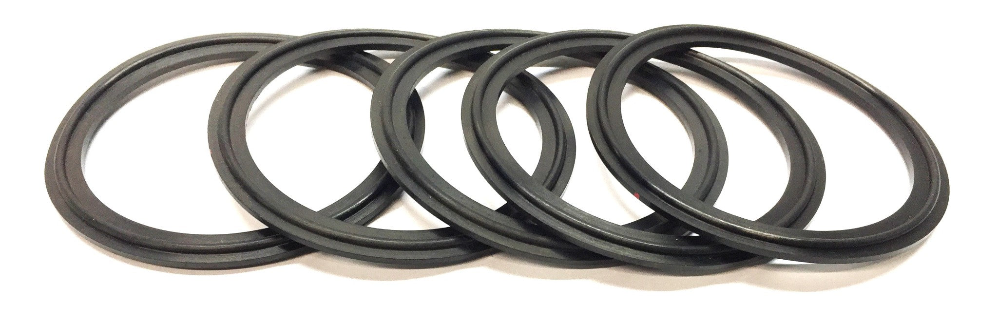 Tri-Clover 3-1/2" Standard Black Gasket 0-40MPU [Lot of 5] NOS