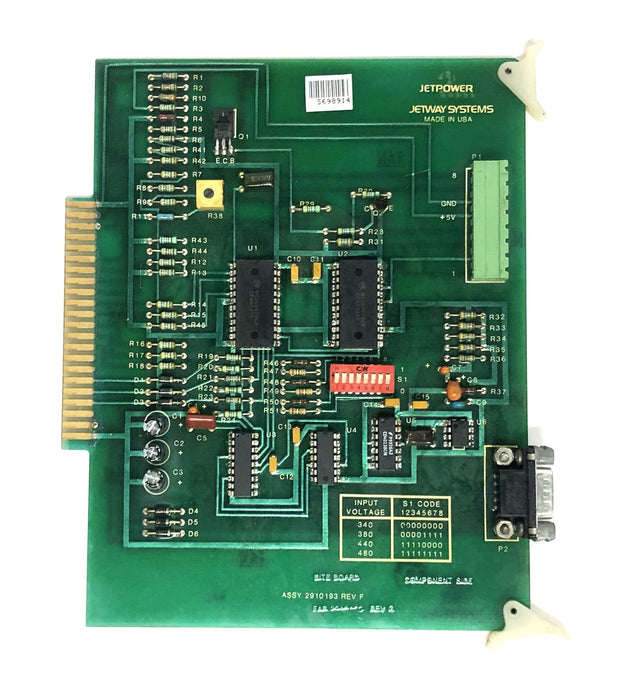Jetway Systems JETPOWER REV F Bite Board 2910193 USED