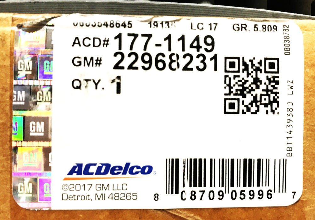 ACDelco GM Rear Disc Brake Rotor 177-1149 NOS