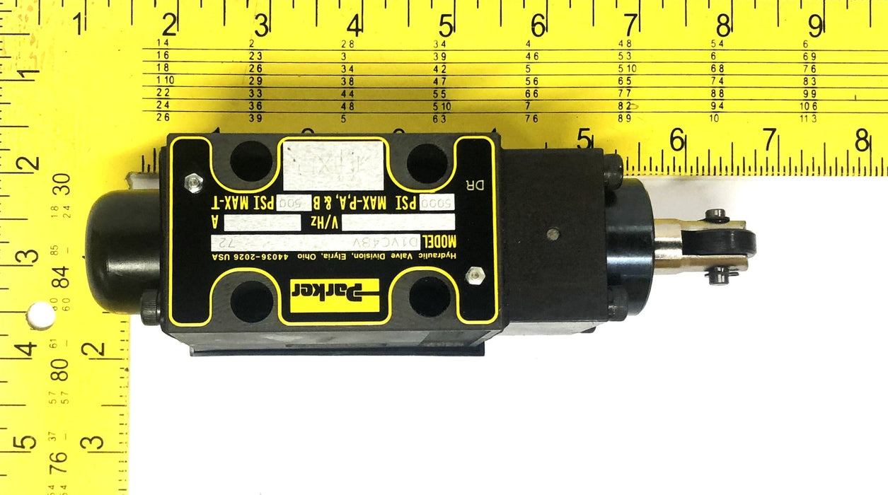 Parker 5000PSI 30 Degree Directional Control Valve D1VC4BV 72 NOS