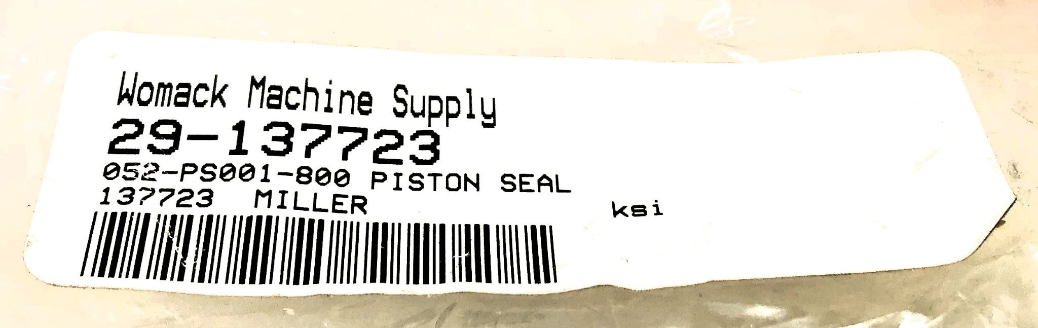 Miller Buna N Cup Seal 052-PS001-800 (29-137723) NOS