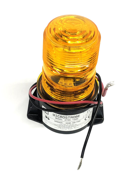 Tomar Micro 12-80VDC/16-24VAC Amber Strobe 470S-1280 NOS