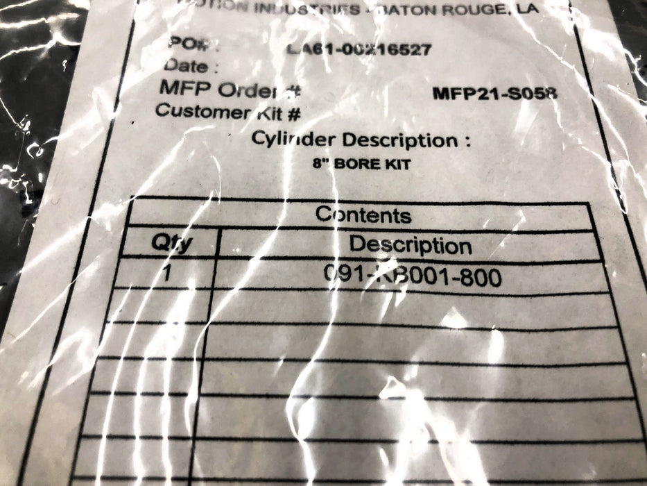 Manchester Fluid Power 8" Cylinder Bore Kit 091-KB001-800 NOS
