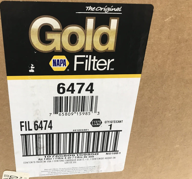 Napa Gold Air Filter 6474 NOS