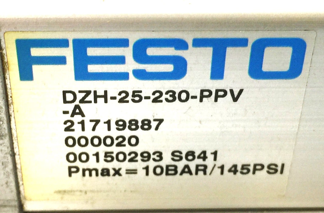 Festo Pneumatic Air Cylinder DZH-25-230-PPV-A NOS