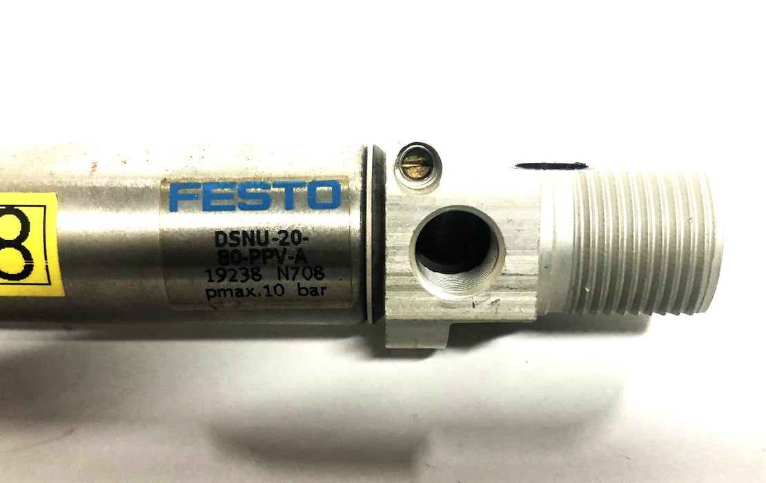 Festo 19238 N708 pmax.10bar Cylinder DSNU-20-80-PPV-A NOS