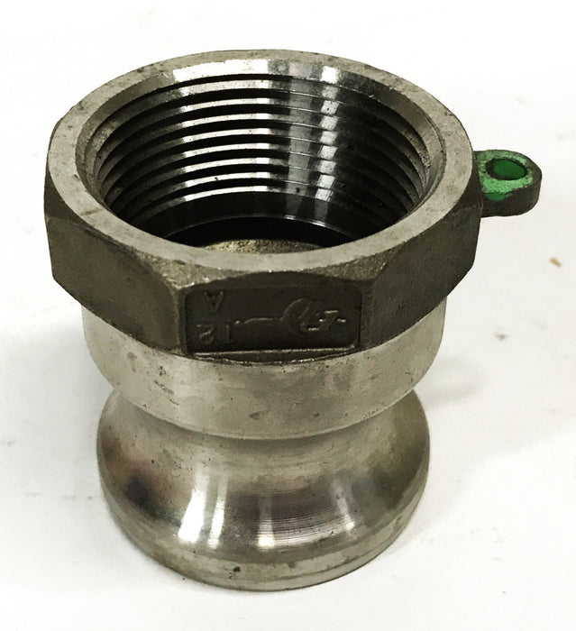 PT Coupling 1-1/2 inch FNPT x 1-1/4 Male Camlock Hose Fitting 12A [Lot of 4] NOS