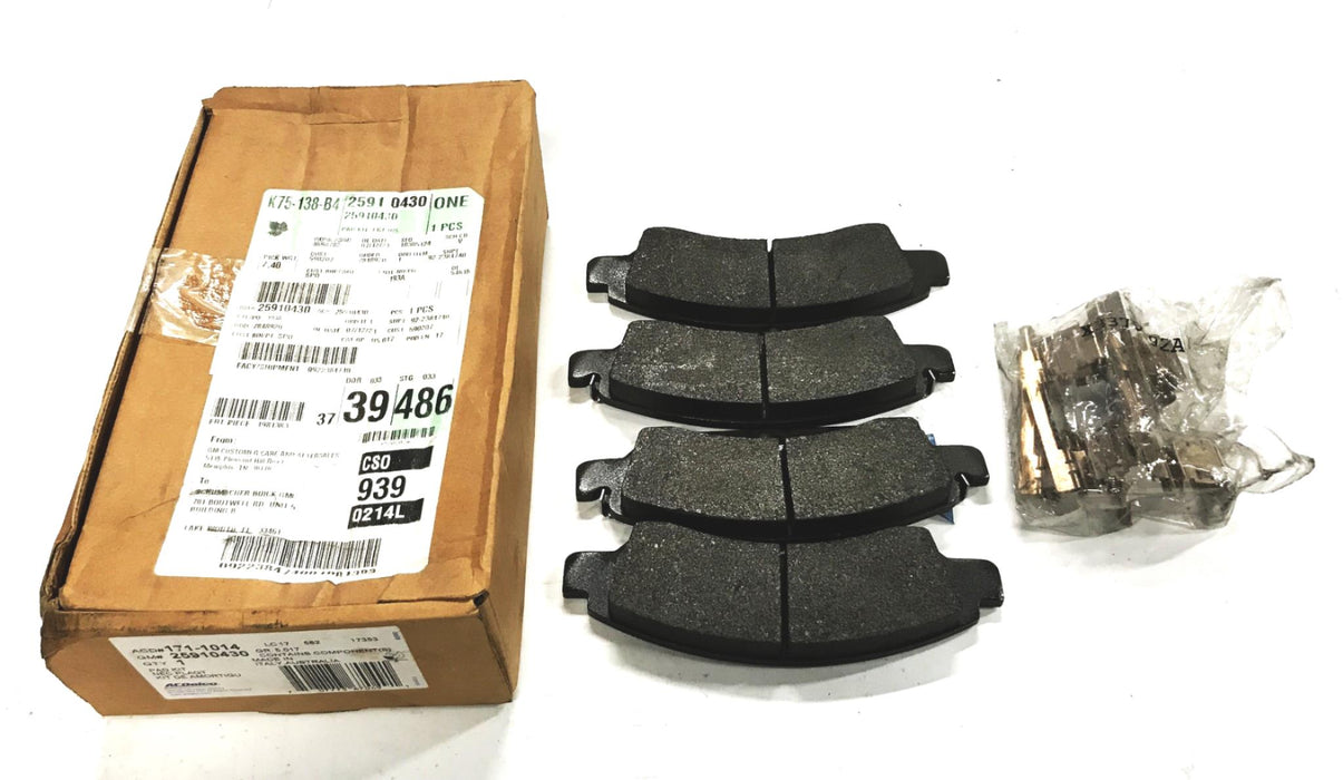 ACDelco Front Brake Pad Set 171-1014 NOS