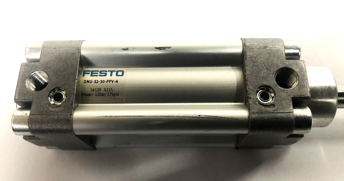 Festo 14120 S115 Pmax 12bar/175PSI Cylinder DNU-32-30-PPV-A NOS