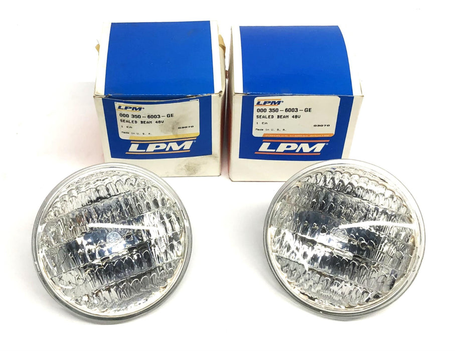 LPM 48V Sealed Beam 350-6003-GE [Lot of 2] NOS