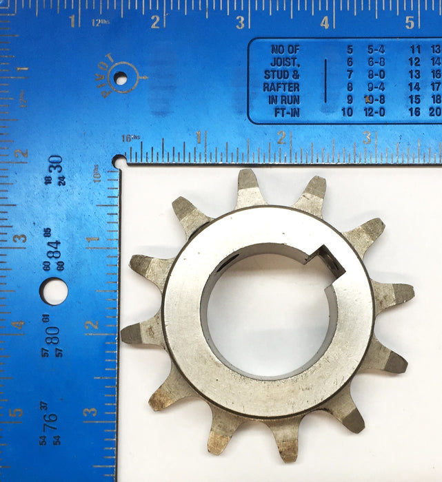 Ashworth 12-Tooth Sprocket with 0.37" Keyway 1.44" Bore USED