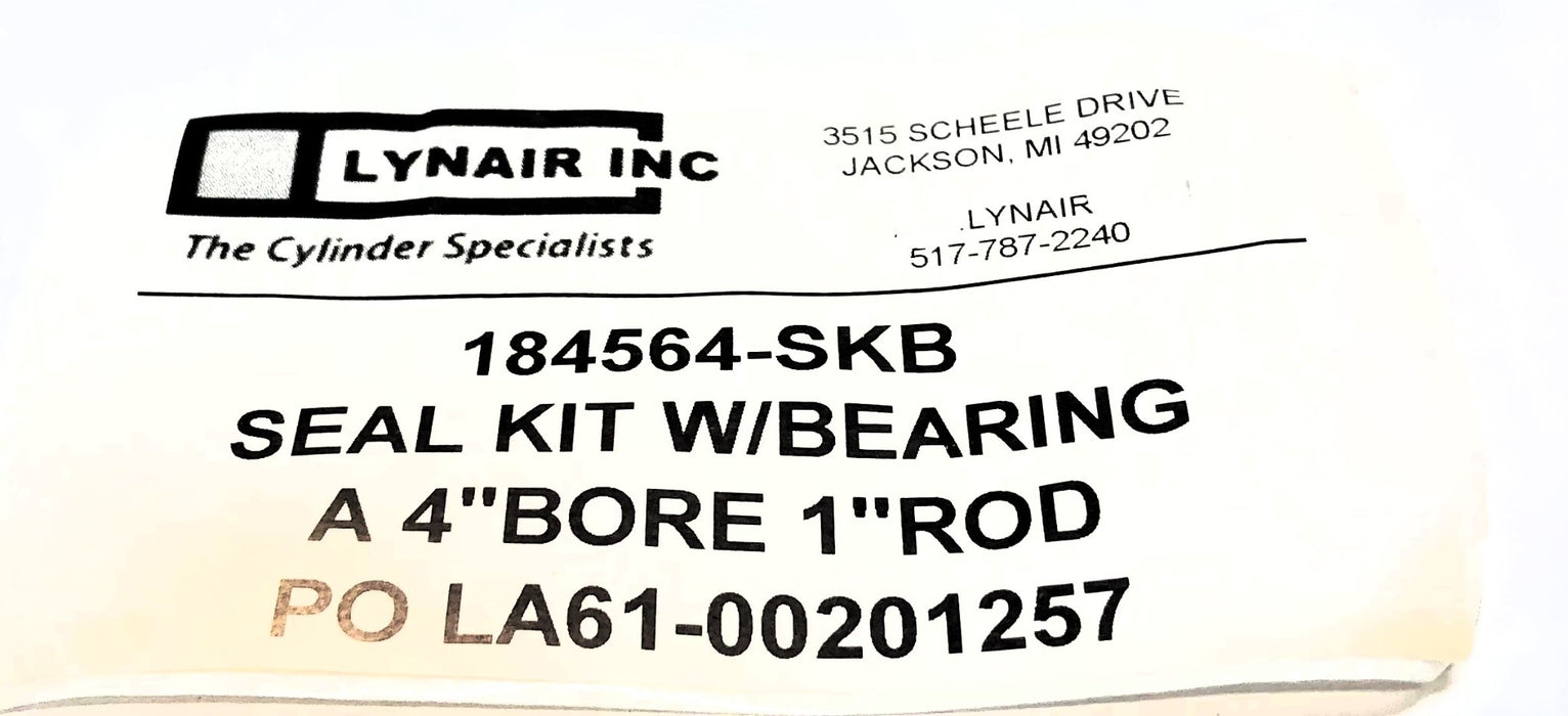 Lynair 4" Bore 1" Rod Seal Kit 184564-SKB NOS