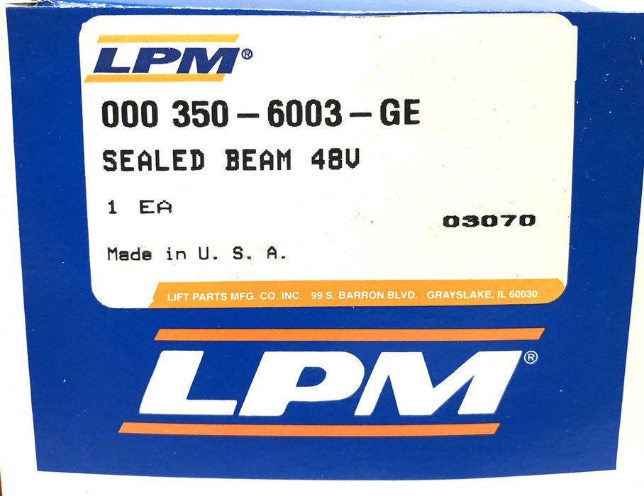 LPM 48V Sealed Beam 350-6003-GE [Lot of 2] NOS