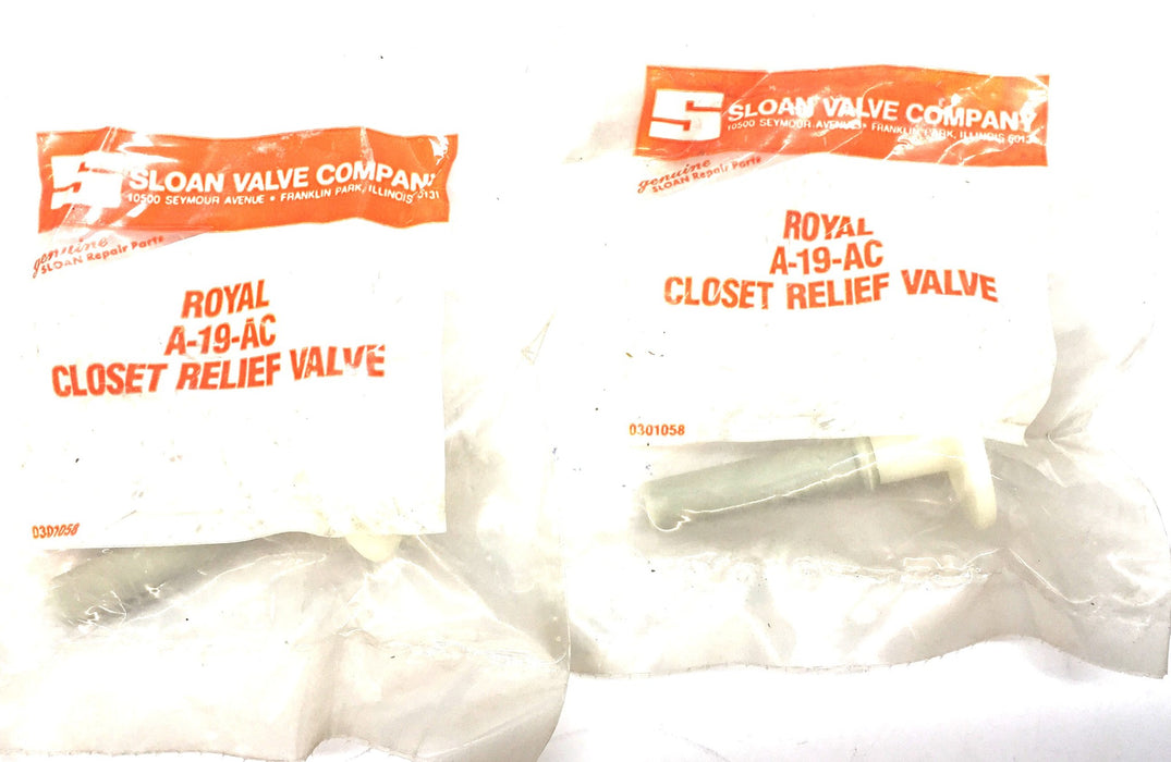 Sloan Valve Co. Royal Guide Assembly A-19-AC [Lot of 2] NOS