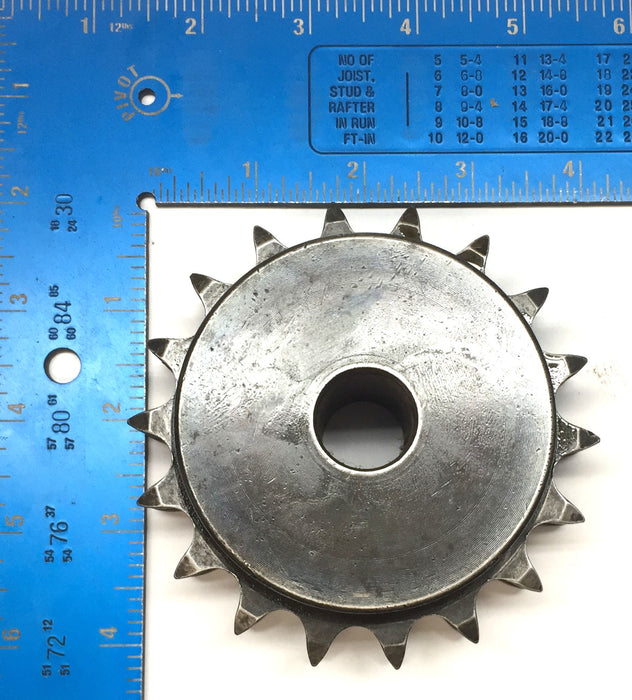 Martin Double-Roller Chain Sprocket D50B18H with 1" Bore NOS