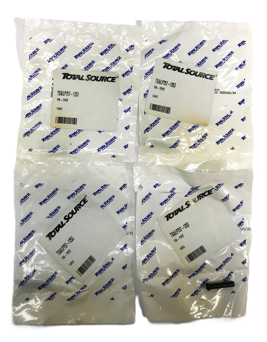 Total Source Forklift Pivot Pin LP757-1253 [Lot of 4] NOS