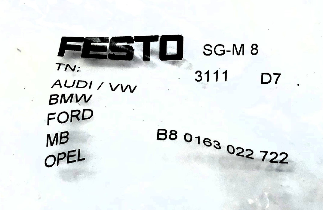 Festo Rod Clevis SG-M8 (3111) [Lot of 2] NOS