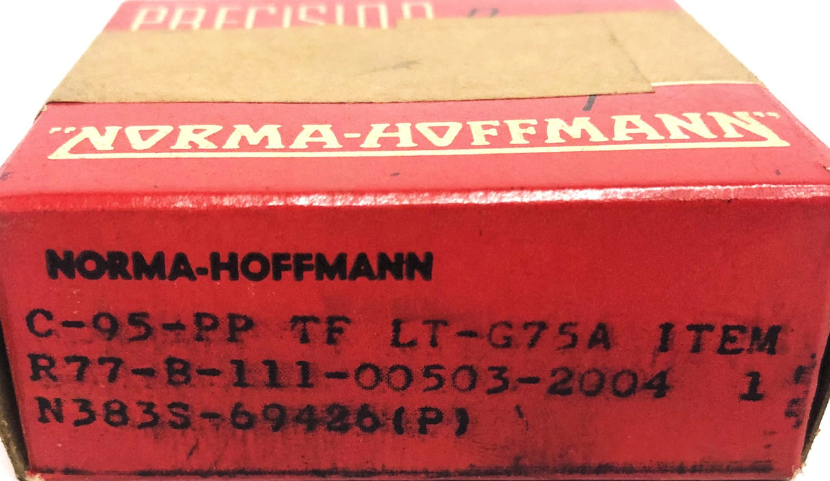 Norm-Hoffmann Double Shielded Single Row Ball Bearing C-95-PP NOS