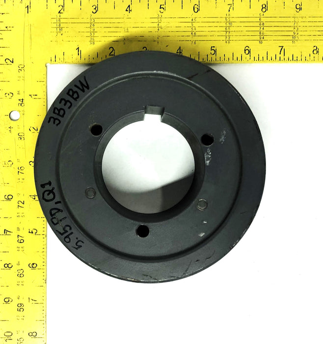 Browning 4 Groove V-Belt Pulley/Sheave 4Q3V60 NOS