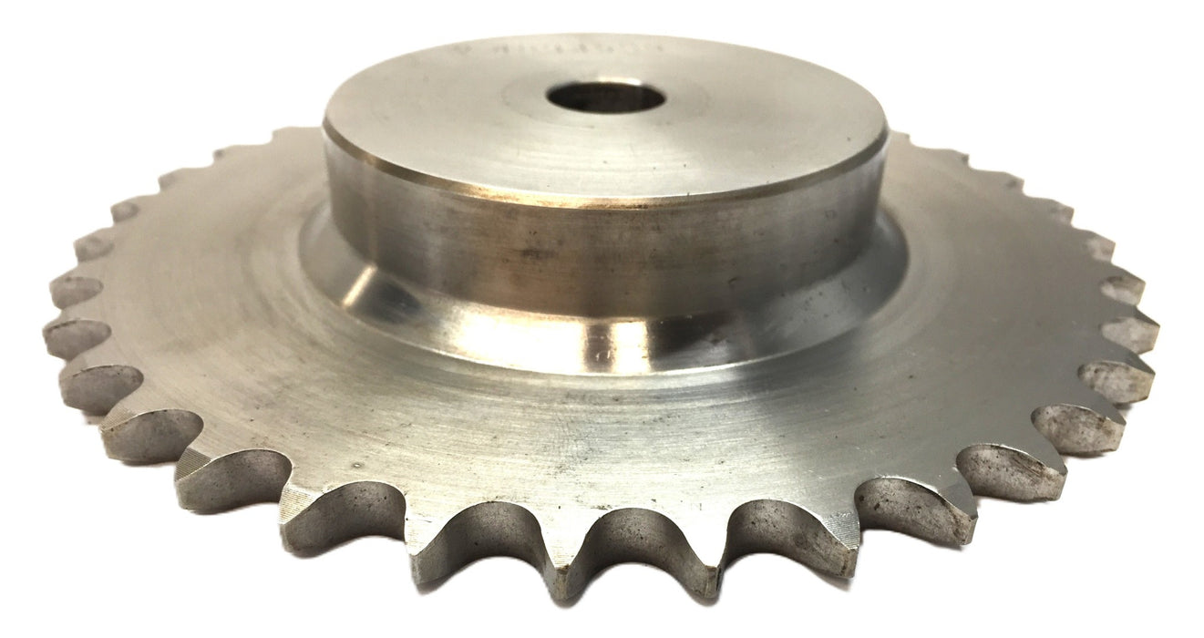 Tri-Clover Single-Roller Chain Sprocket with 5/8" Blank Bore 40B35SS USED