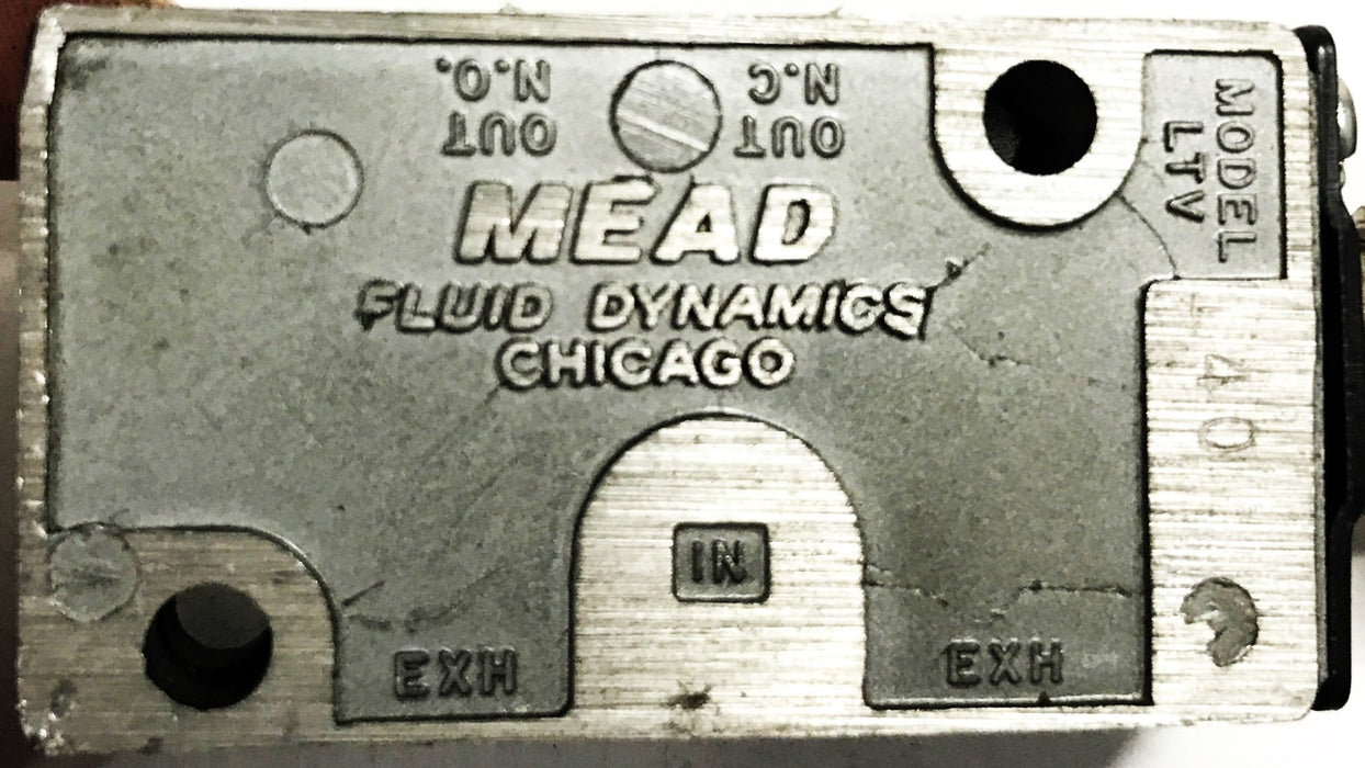 Mead Fluid Dynamics Palm Control Air Valve LTV-140 NOS