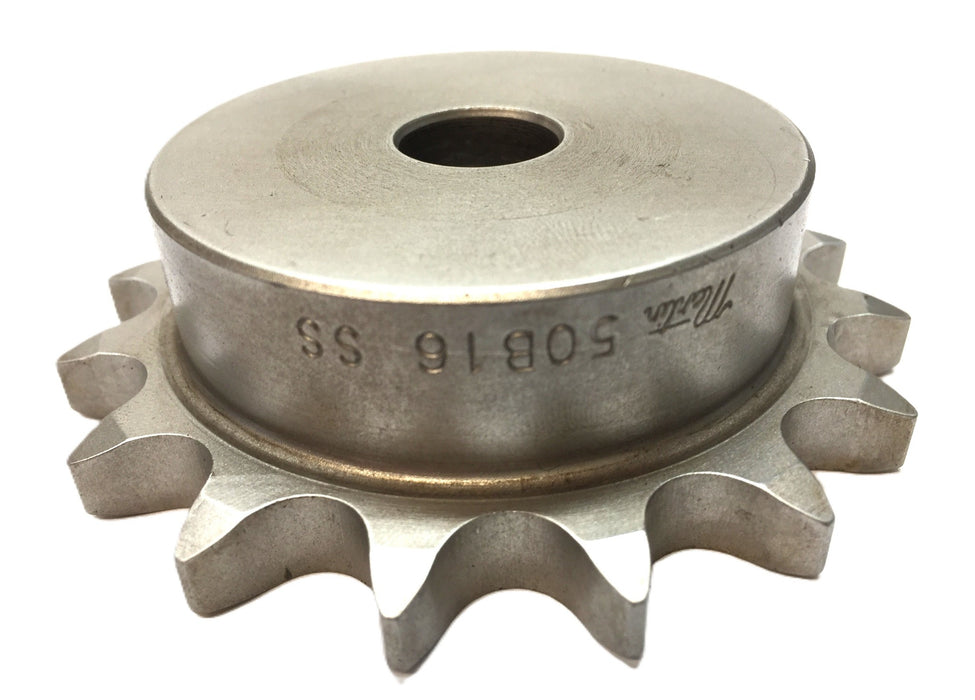 Martin Single-Roller Chain Sprocket with 5/8" Blank Bore 50B16SS NOS