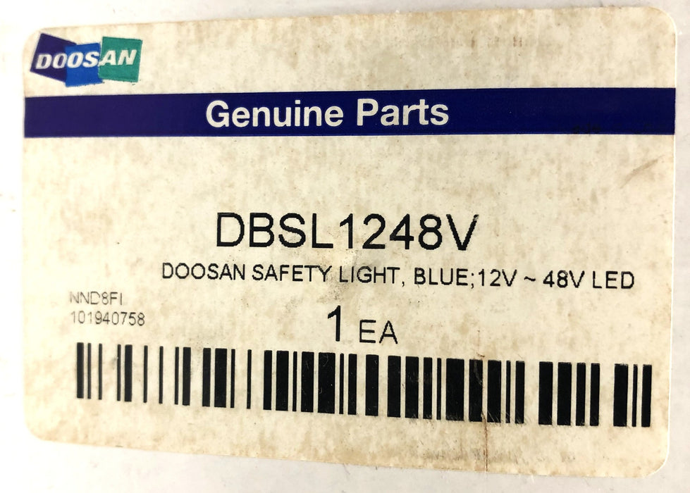Doosan 12V/48V Blue LED Safety Light DBSL1248V NOS