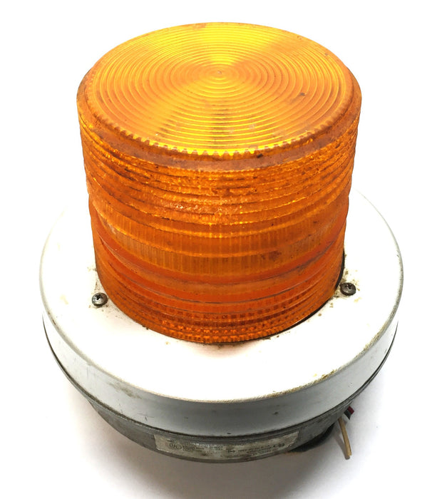 Adaptabeacon 5" Amber 3-Wire Signaling Beacon Light 93A-N5 (Missing Bulb) USED