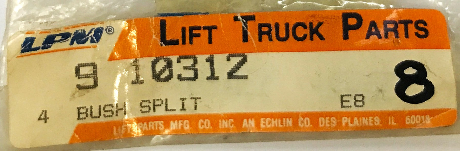 LPM Forklift 1 inch x 1-3/8 inch Split Bushing 9-10312 [Lot of 8] NOS