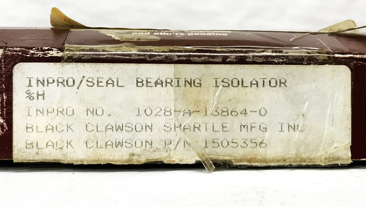 Inpro/Seal BBX Bearing Isolator 6-1/4 OD 4-1/2 ID 1028-A-13864-0 NOS