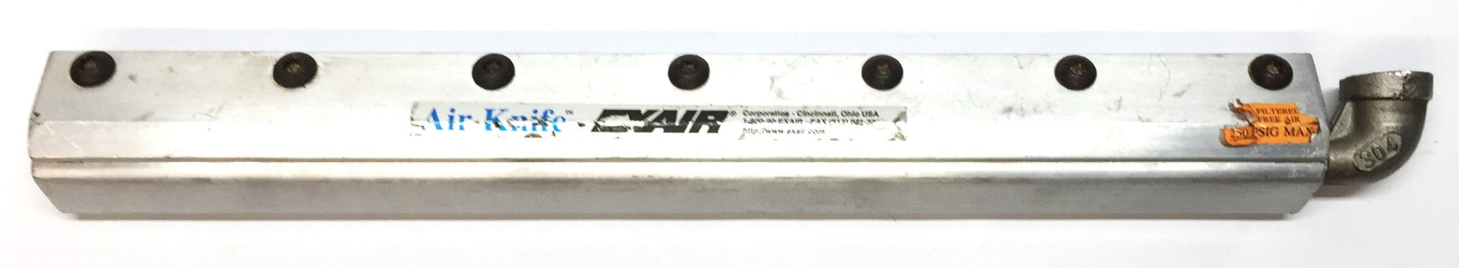 Exair Corporation 13" Air Knife with Elbow Fitting USED