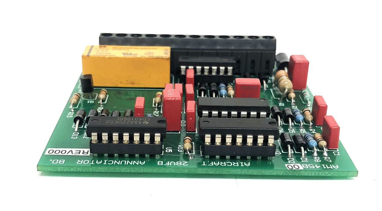 Unbranded REV 000 28VFB Aircraft Annunciator Board AM145A (AM145B00) USED